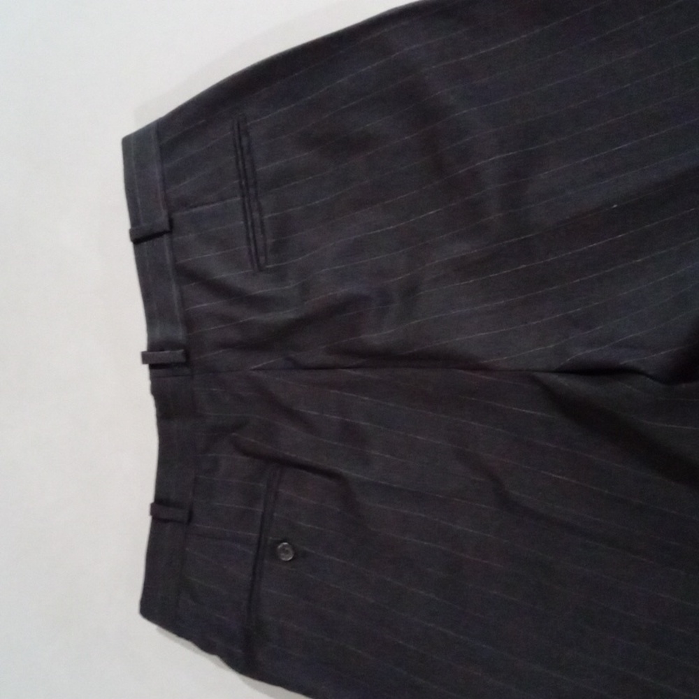 2 pc Botany 500 Striped Black and White Suit - Picture 8 of 12